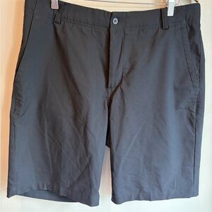 Nike Golf Shorts Mens Size 33 Standard Dri Fit‎ Black Flat Front